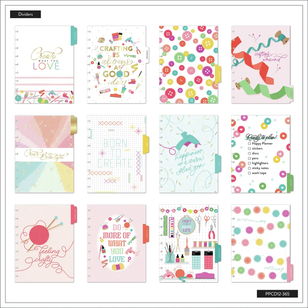 2024 Miss Maker Happy Planner - Classic Checklist Layout - 12 Months