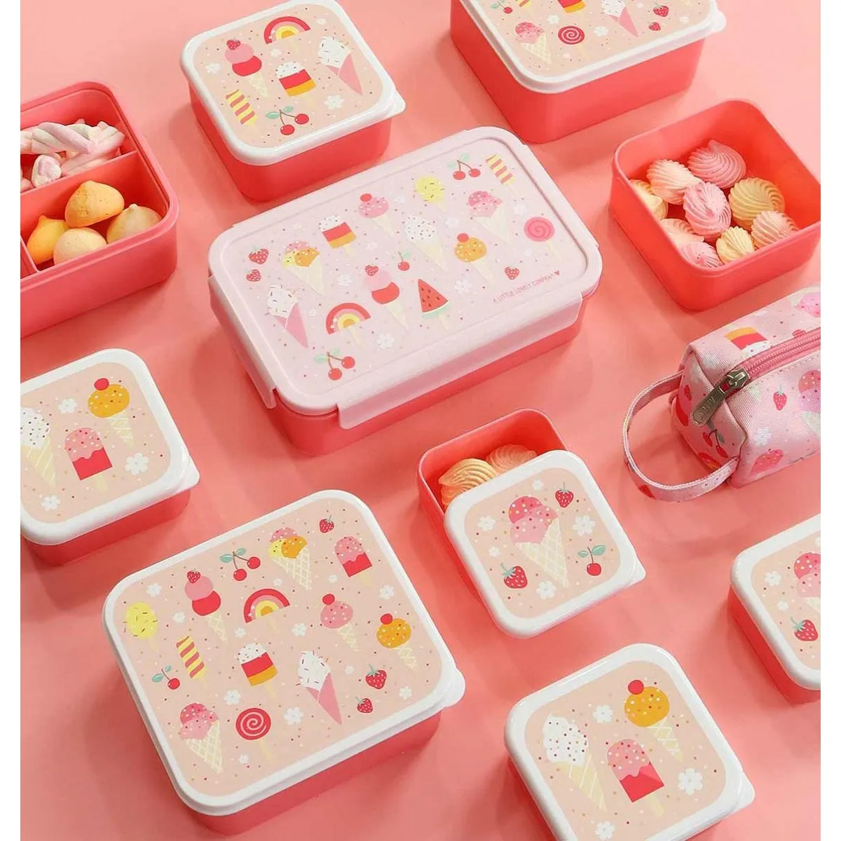 A Little Lovely Company Bento Lunch Box: Ice-cream