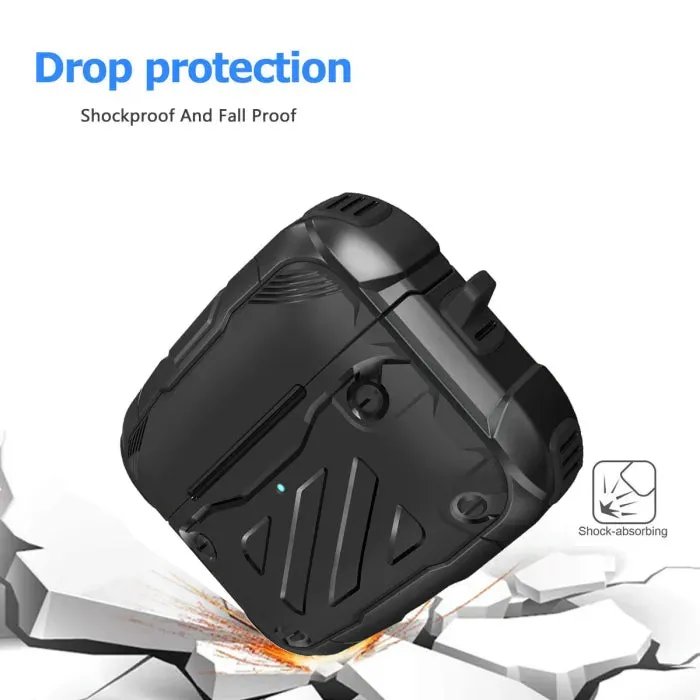 Airpods Pro / Pro 2 Protective Armor Black Case