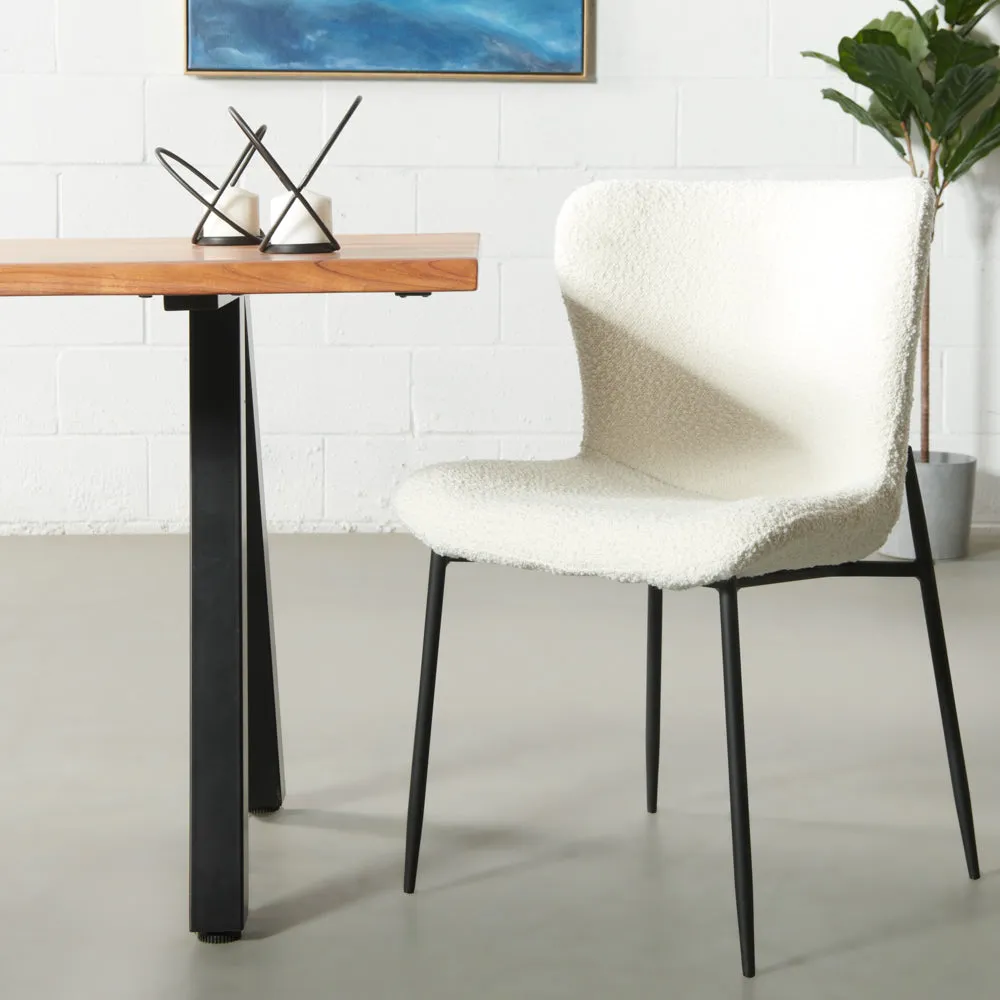 AVA - Cream Fabric Dining Chair