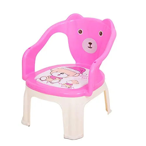 BAYBEE Portable Small Soft Cushion Plastic Chair for Kids Upto 30 Kg