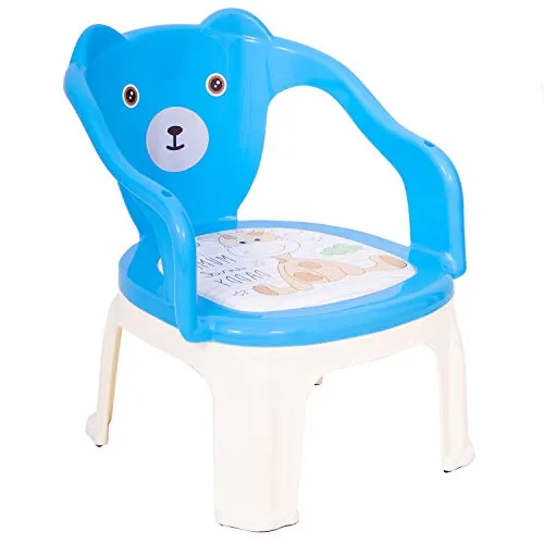 BAYBEE Portable Small Soft Cushion Plastic Chair for Kids Upto 30 Kg