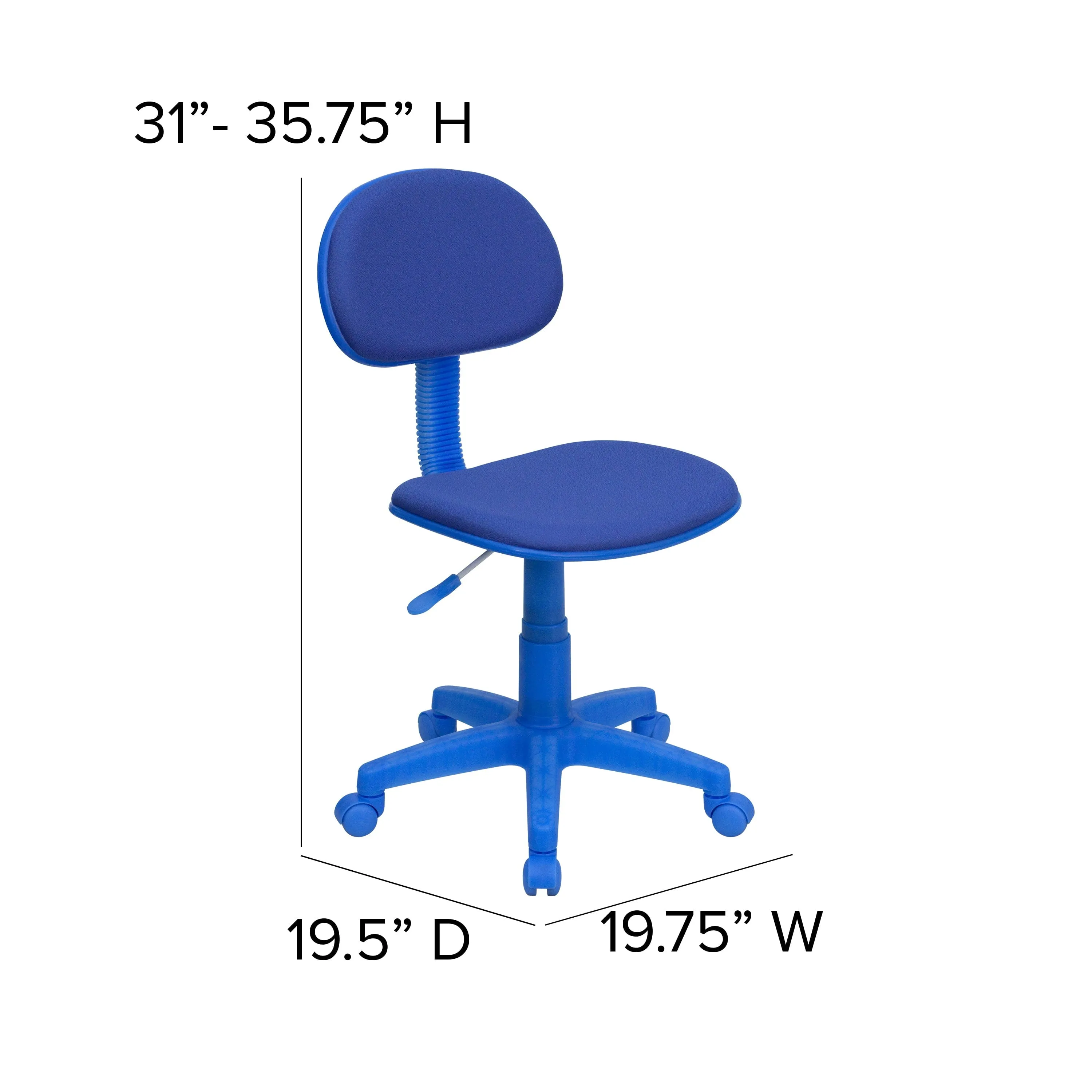 Blue Mesh Swivel Task Office Chair - BT-698-BLUE-GG