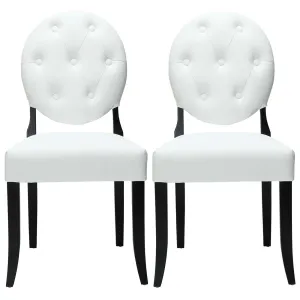 Button Dining Chairs Set of 2