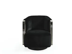 Caiden Accent Armchair Black