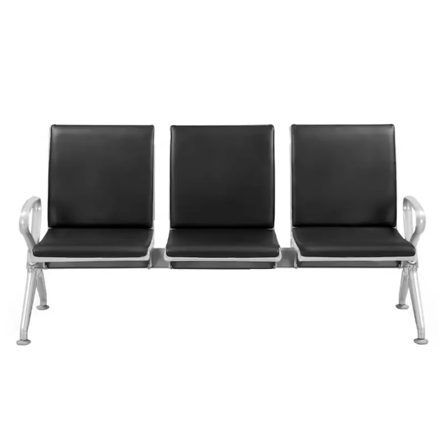 Calix 3 Seater Public Chair with Cushion