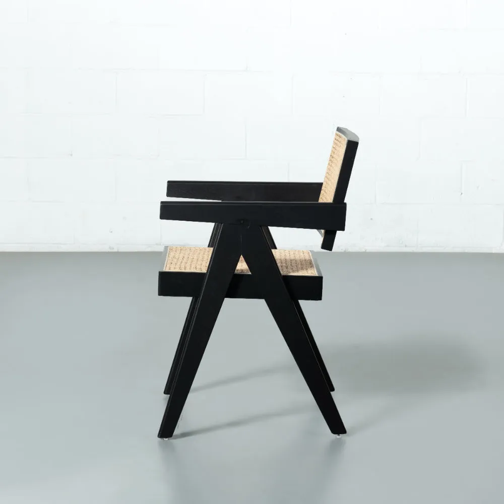 CAPELA - Black Wood Dining Armchair