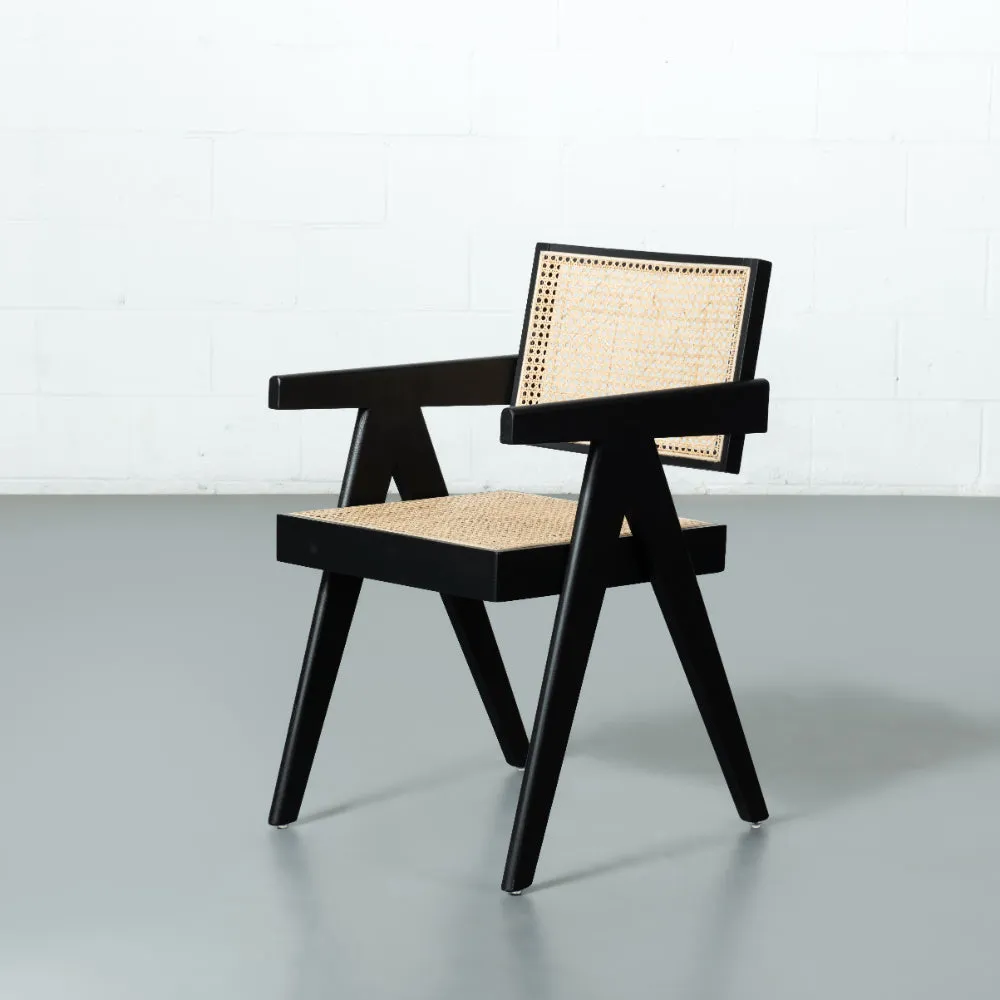 CAPELA - Black Wood Dining Armchair