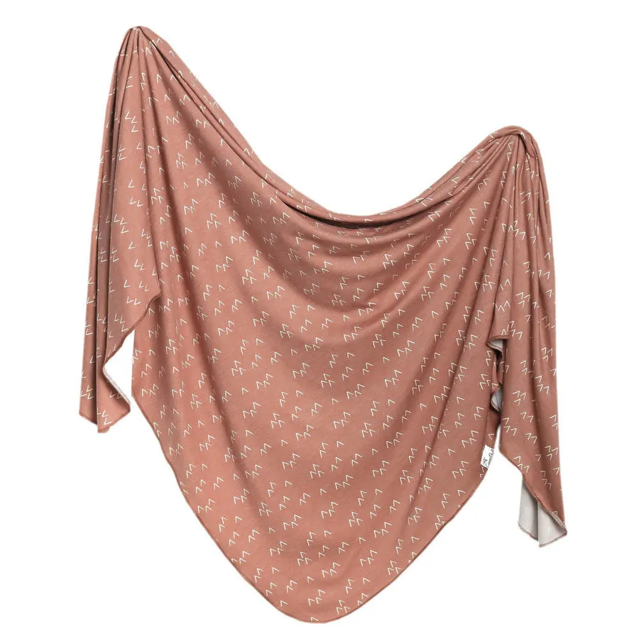 Copper Pearl Knit Swaddle Blankets