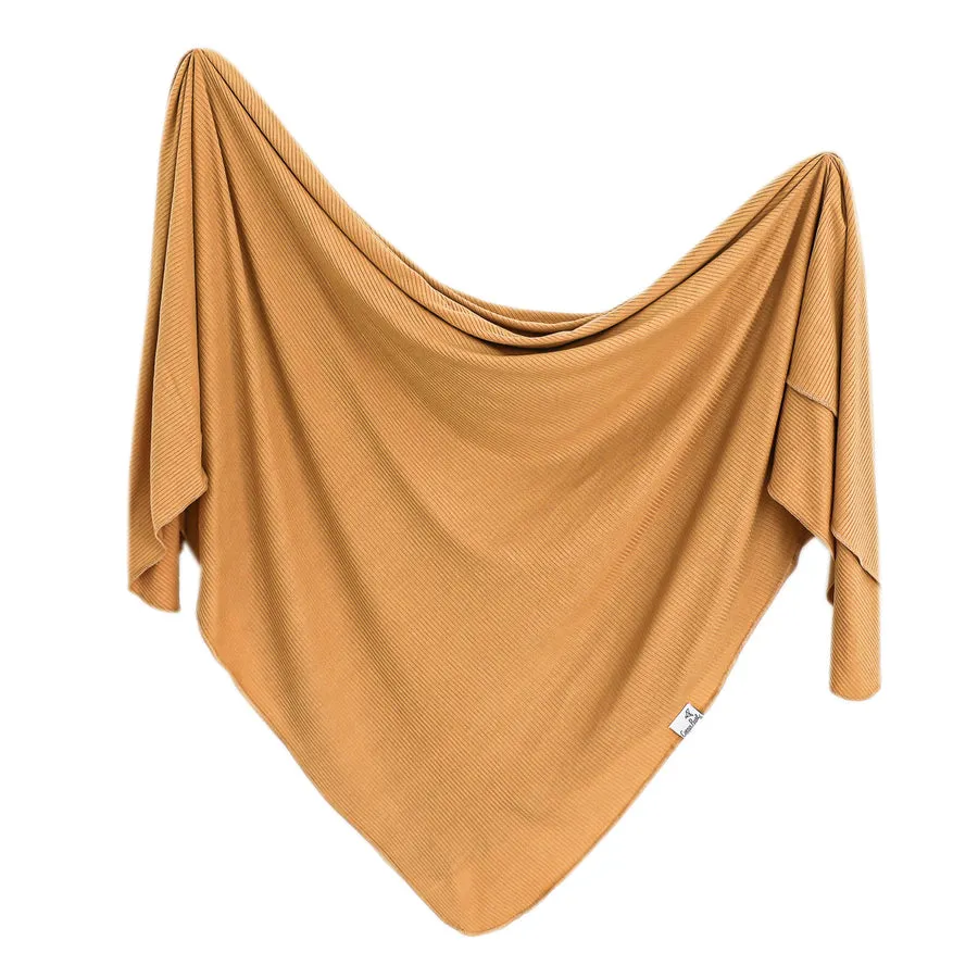 Copper Pearl Knit Swaddle Blankets