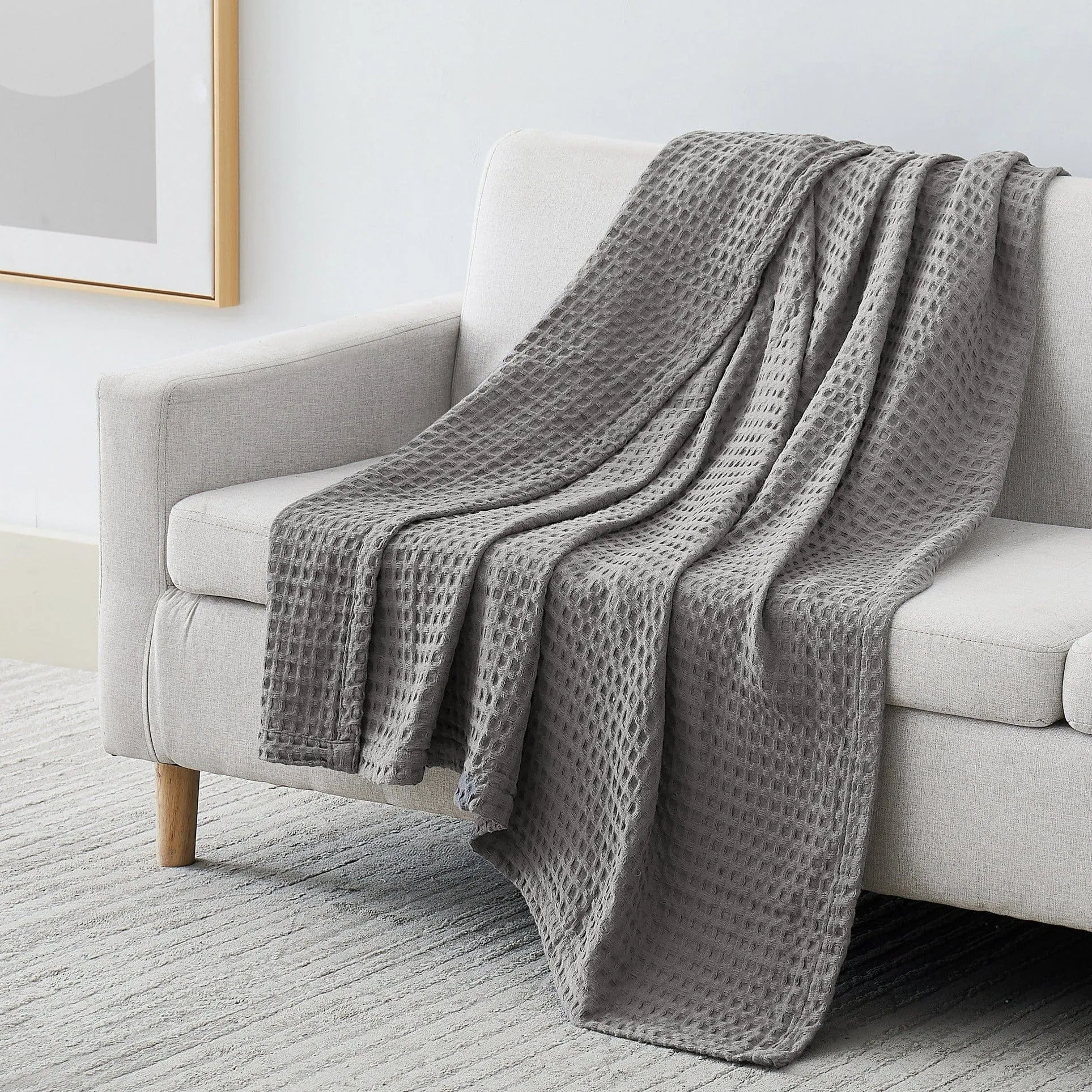 Cotton Waffle Blankets and Throws