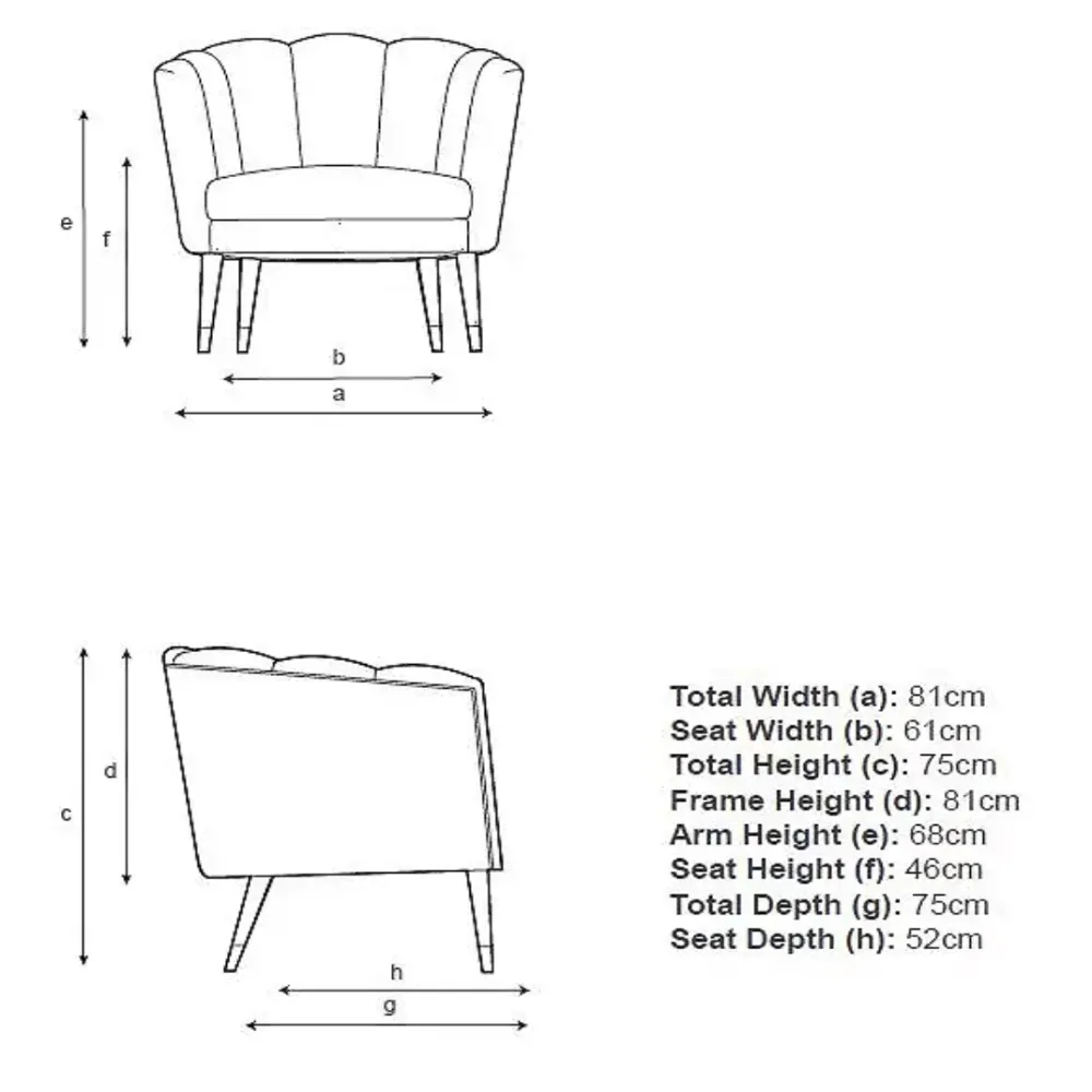 Cupbox Accent Chair in Blue