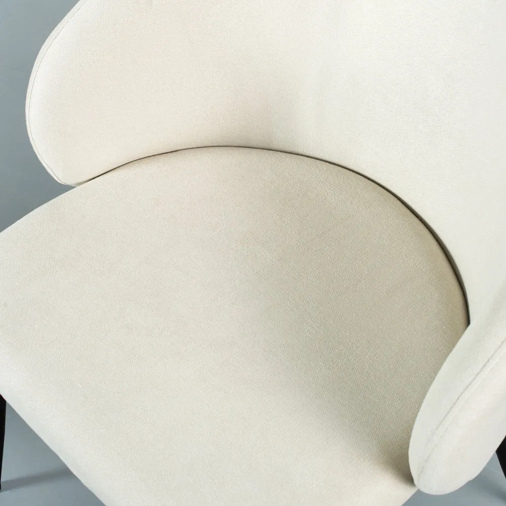 EMILIA - Beige Fabric Dining Chair - FINAL SALE