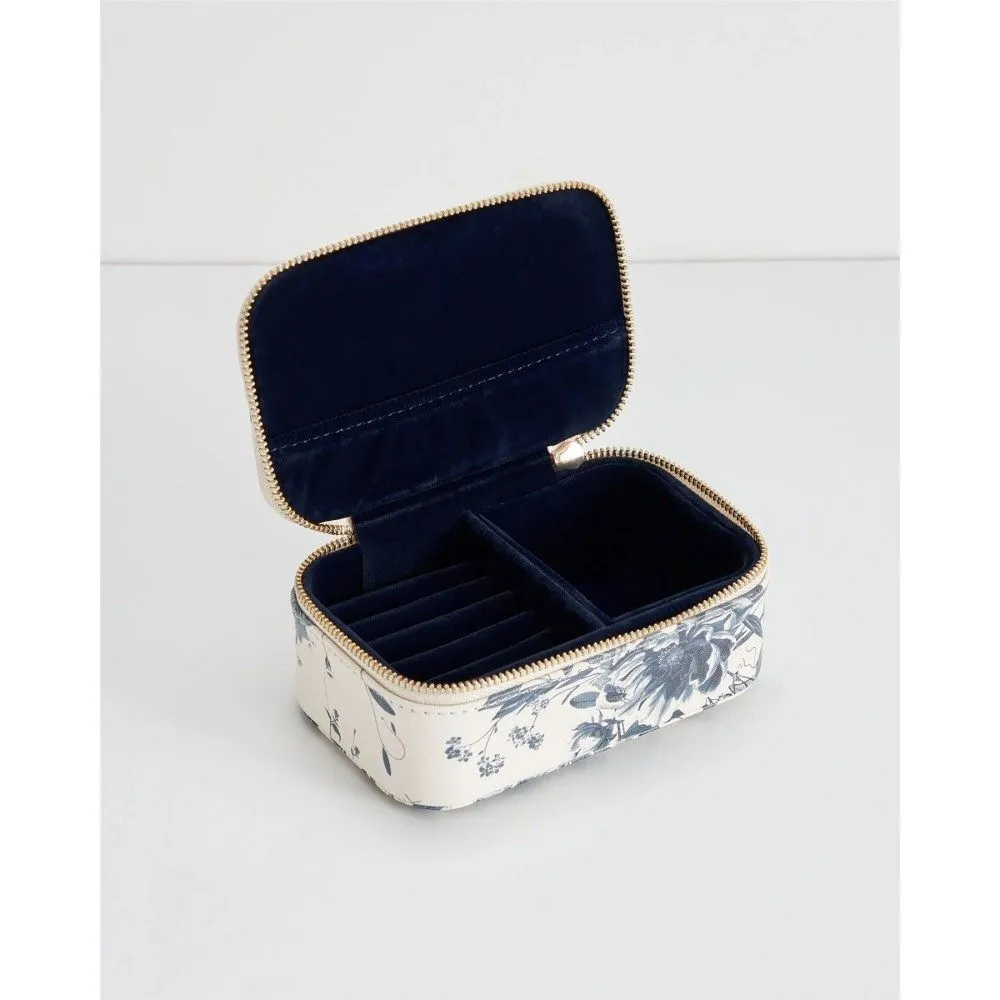 Fable England Blooming Blue Eva Small Jewellery Box