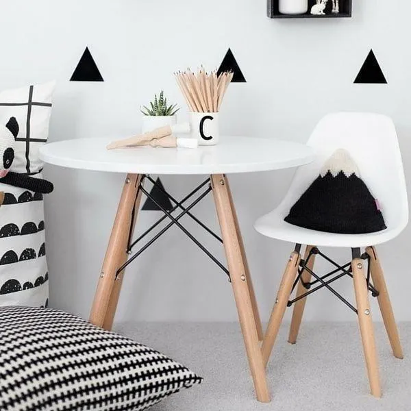 FIJN White CrissCross Play Table (Matching Play Chairs optional)