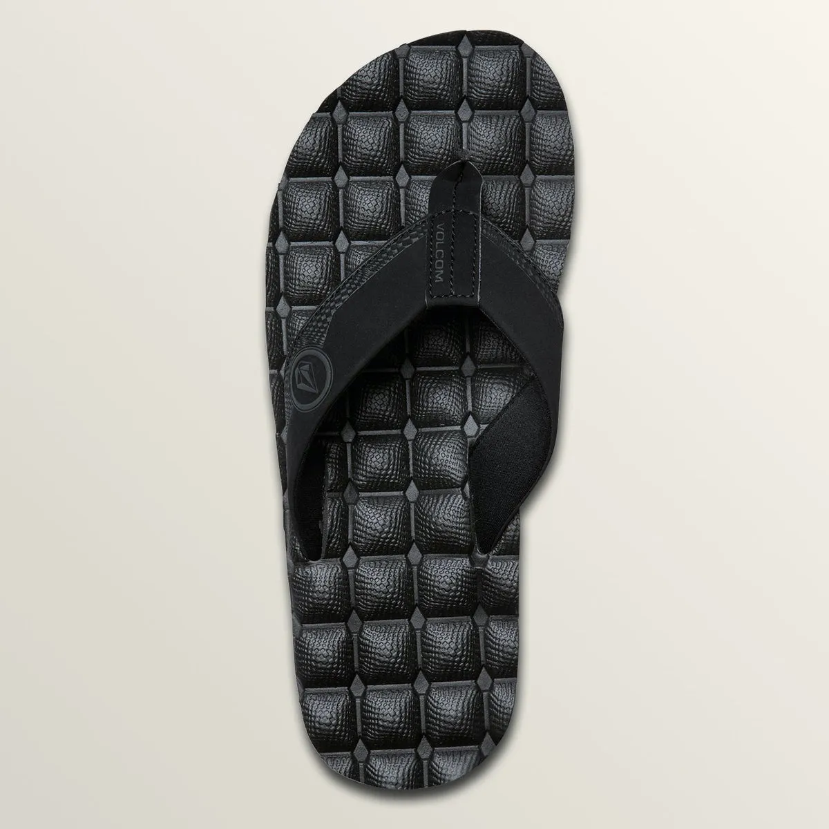 Flip Flops / Sandals - Volcom Recliner Sandals - Black Destructo