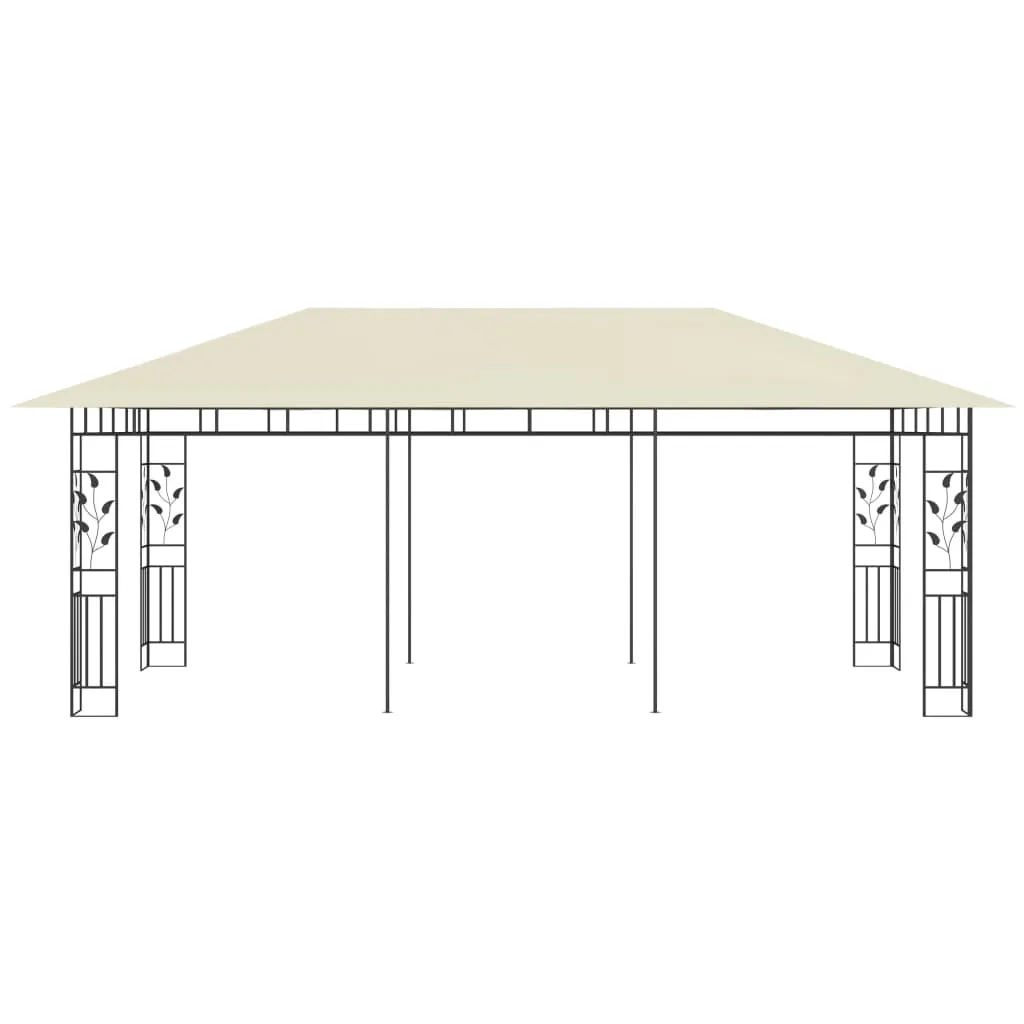 Gazebo with Mosquito Net 6x3x2.73 m Cream