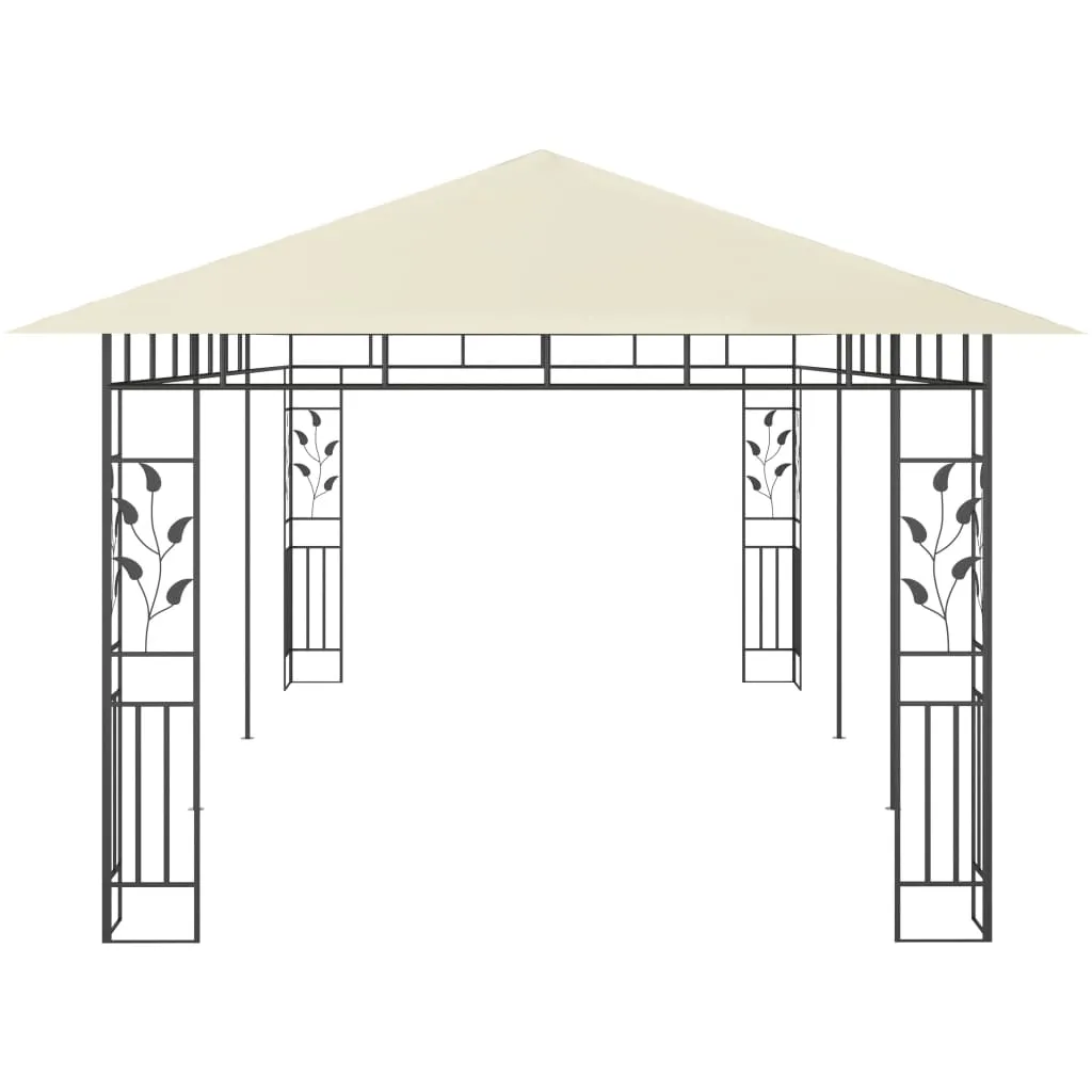 Gazebo with Mosquito Net 6x3x2.73 m Cream