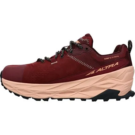 Hiking shoes Olympus 5 Hike Low GTX women's Altra, dark red