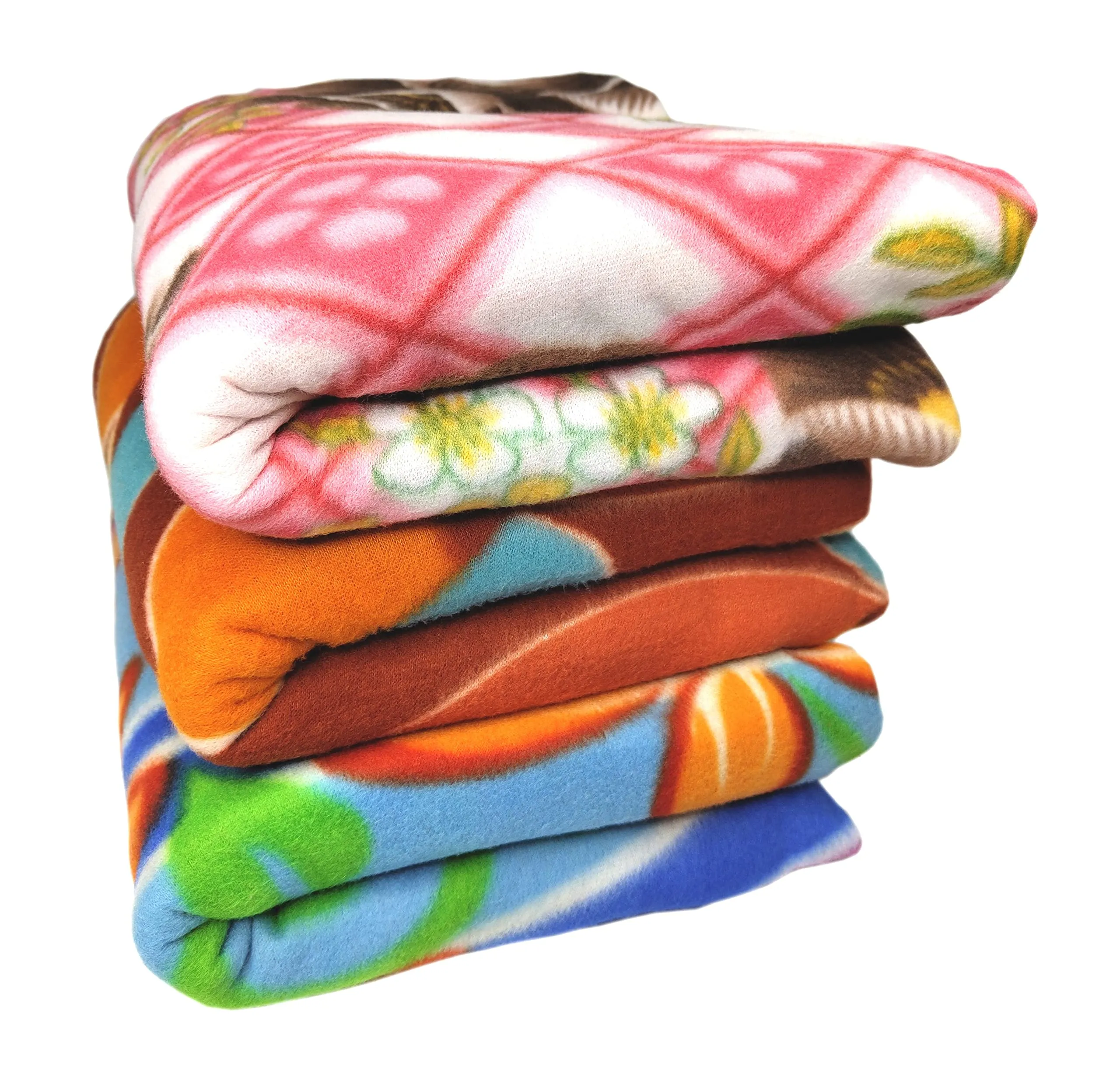 HOMIEE Printed Polar Fleece Blanket - Soft & Cozy All-Season Blanket for Single Bed | Ultra-Soft Machine Washable, Durable & Lightweight | Ideal for Winter & Summer Use (Pack of 3, 400 gm Each)