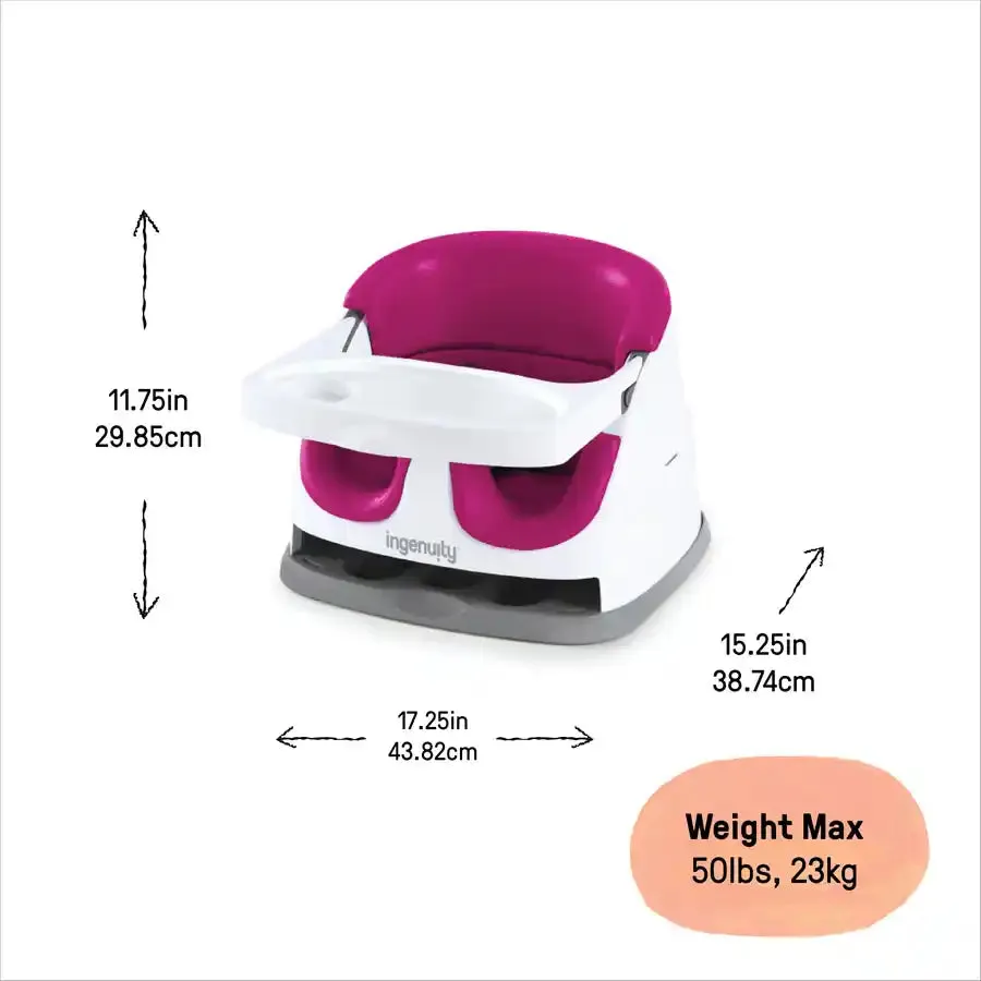 Ingenuity Baby Base 2 in 1 Seat (Pink) Flambe