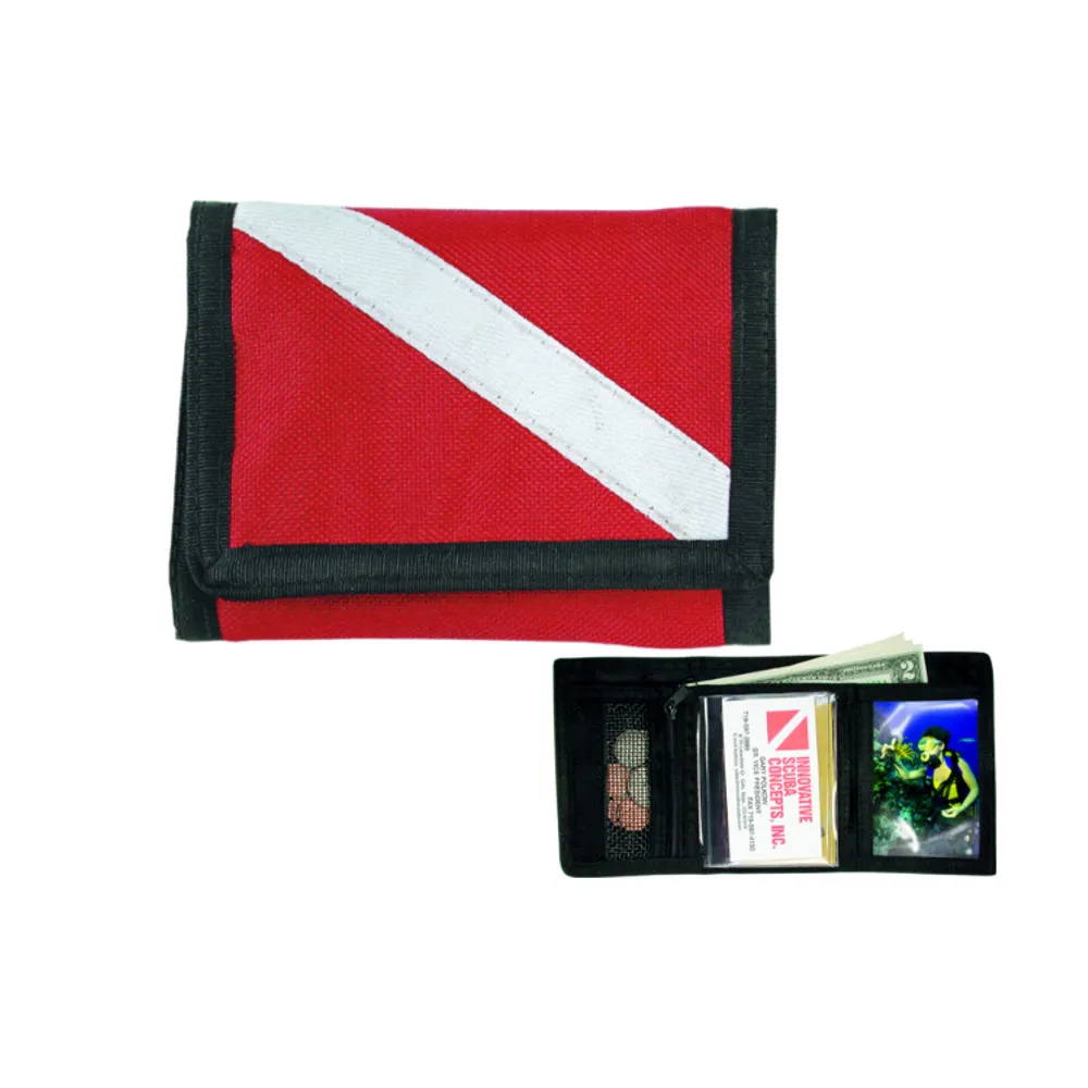 Innovative Scuba Diver Down Flag Wallet Accessories