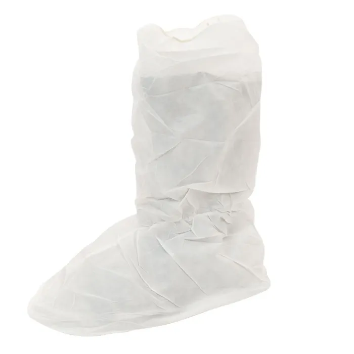 International Enviroguard MicroGuard MP 8102 Microporous Boot Cover, 17" High, Elastic Closure Cover, White, Large, Case of 200