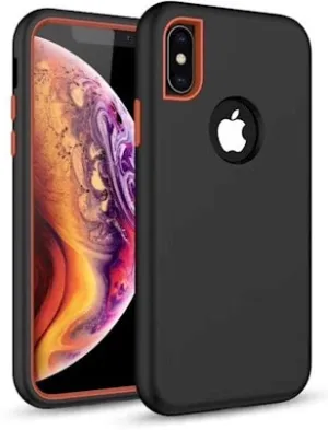 iPhone X Defender Rugged Case - Black/Red