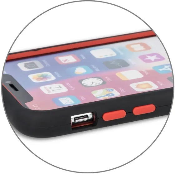 iPhone X Defender Rugged Case - Black/Red