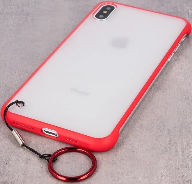 iPhone X / XS Frameless Protective Cover - Red