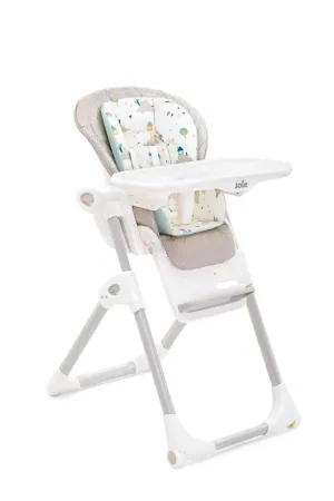 Joie Mimzy 2 in 1 High Chair Little World - Portable Booster Seat For Ages 0-3 Years