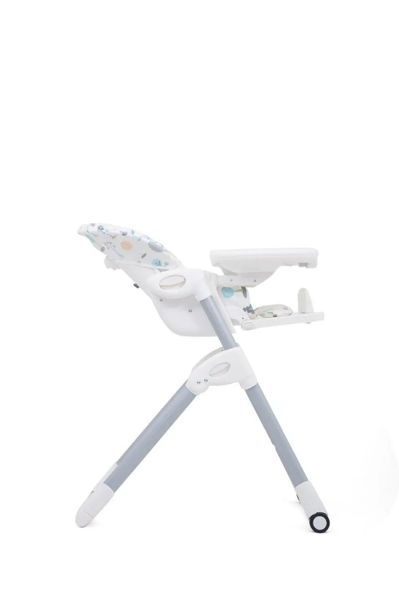 Joie Mimzy High Chair Pastel Forest - Portable Booster Seat For Ages 0-3 Years