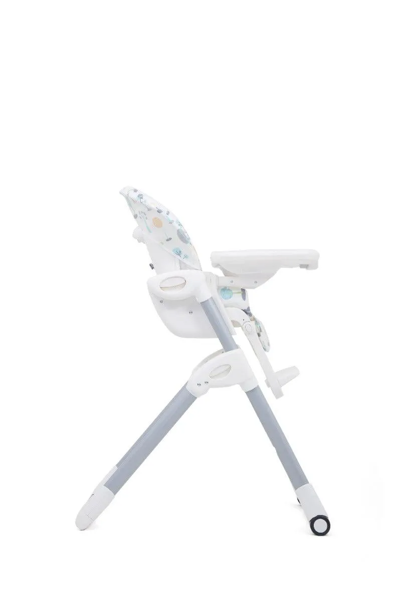 Joie Mimzy High Chair Pastel Forest - Portable Booster Seat For Ages 0-3 Years