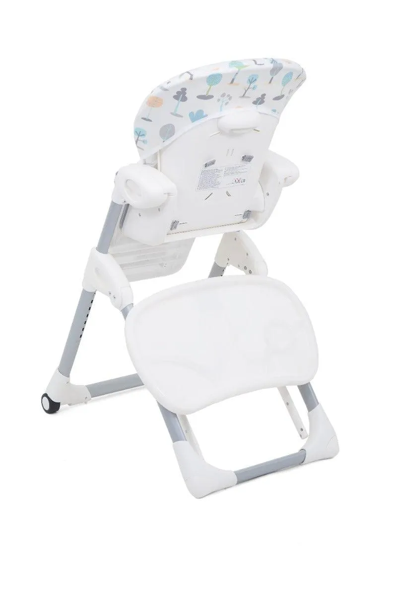 Joie Mimzy High Chair Pastel Forest - Portable Booster Seat For Ages 0-3 Years