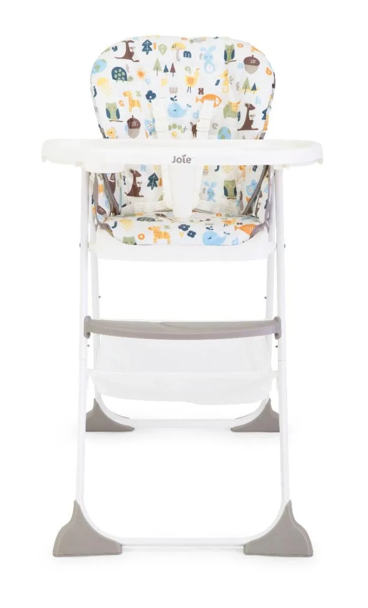 Joie Mimzy Snacker High Chair Alphabet 2 - Portable Booster Seat For Ages 0-3 Years