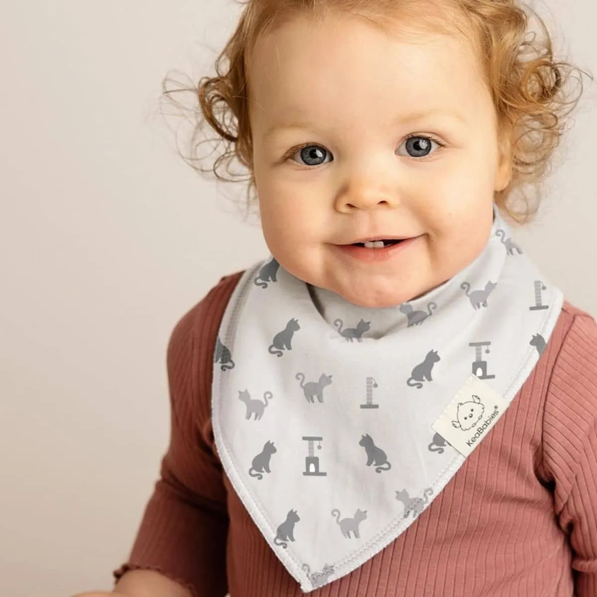 KeaBabies Organic Bandana Bibs Set - Pets & Paws