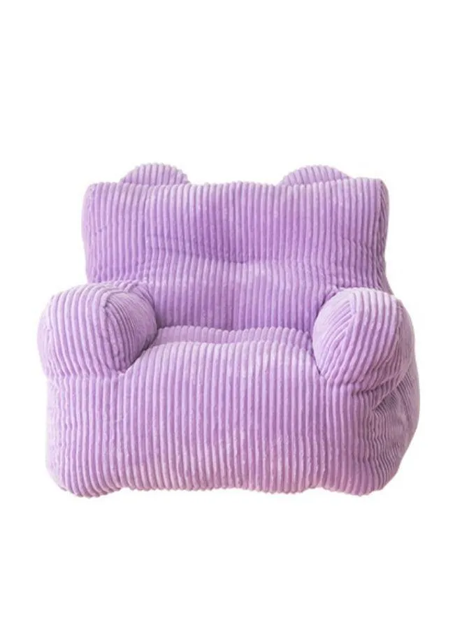 Kids Bean Bag Chair/Sofa Coudroy Fabric, Foam Filled-Purple