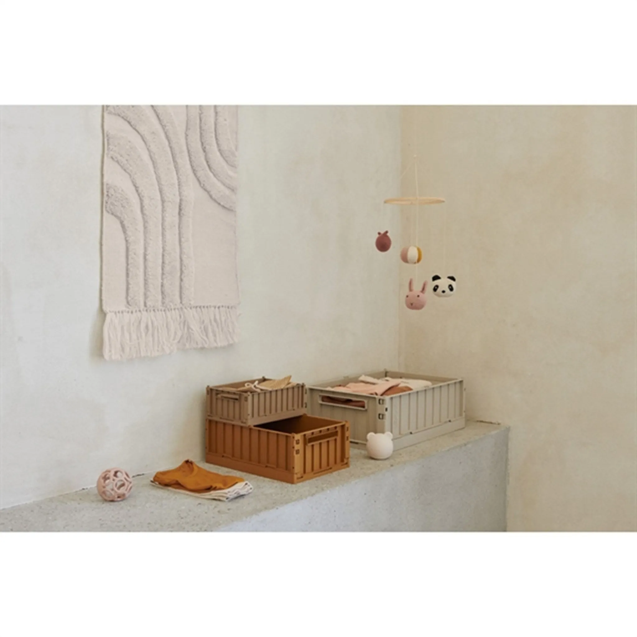 Liewood Weston Storage Box S Oat 2-Pack