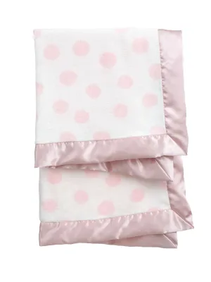 Little Giraffe Powder Plush Deluxe Dot Blanket 5012