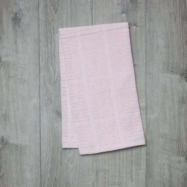 Lulujo Cellular Blanket - Pink