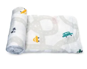 Muslin Swaddle Blanket - Cars