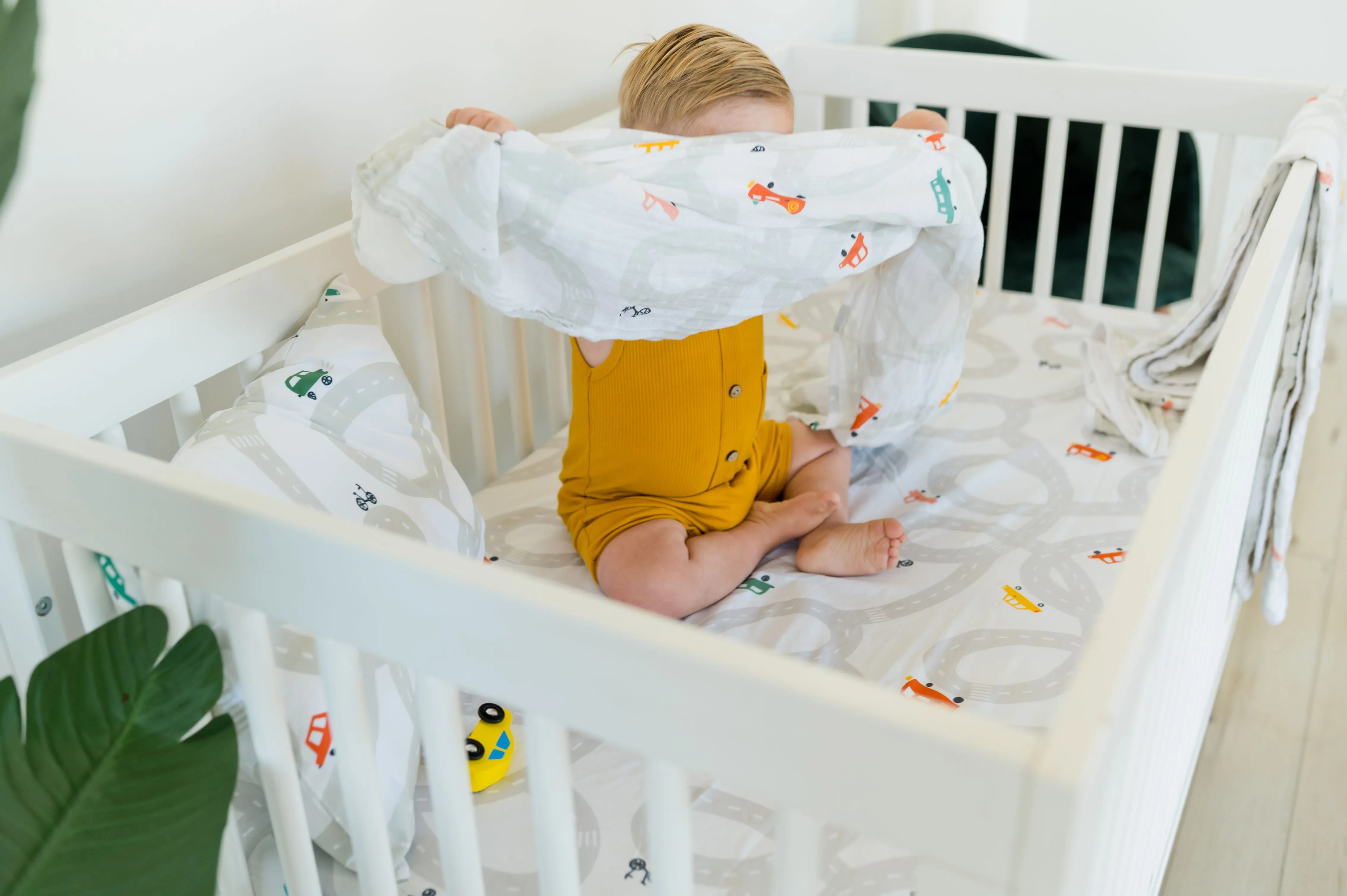 Muslin Swaddle Blanket - Cars