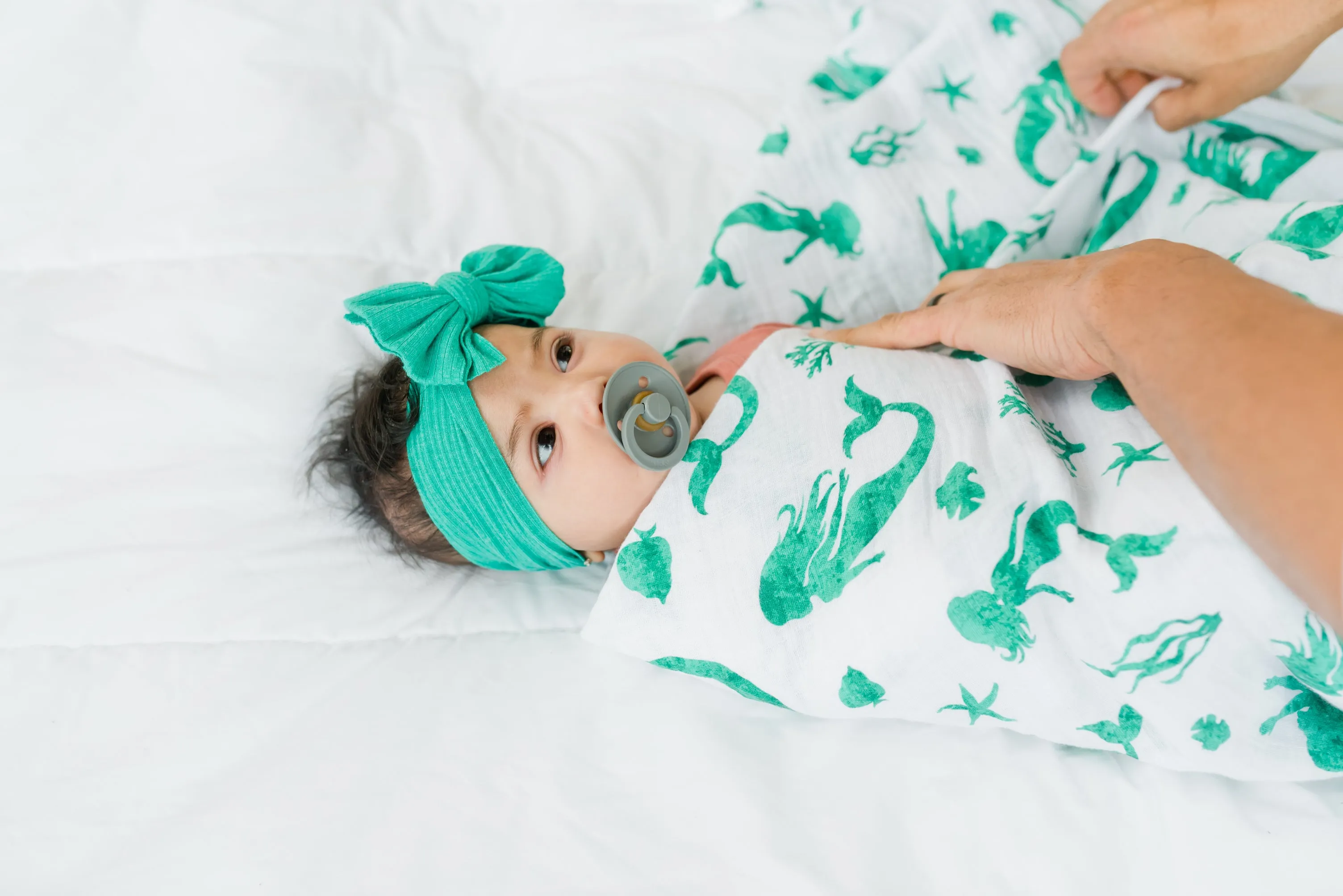 Muslin Swaddle Blanket - Mermaid