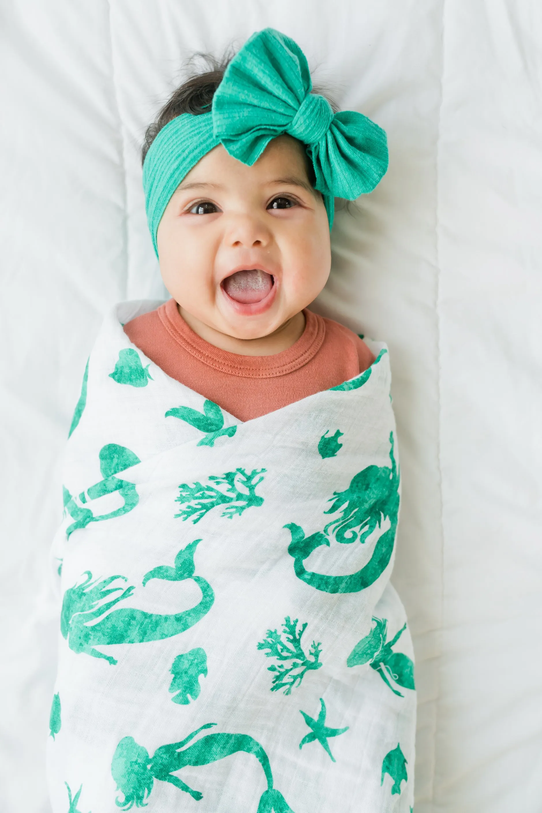 Muslin Swaddle Blanket - Mermaid