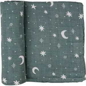 Night Sky Muslin Swaddle Blanket