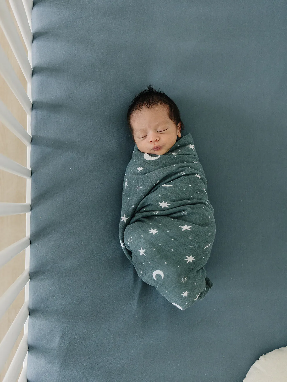 Night Sky Muslin Swaddle Blanket