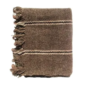 Pavan's Karnataka-Ghongadi Sheep Woollen Kambali Koppe, Haircloth Blanket (Full Size), Lightweight, Pack of 10 (Black Line)