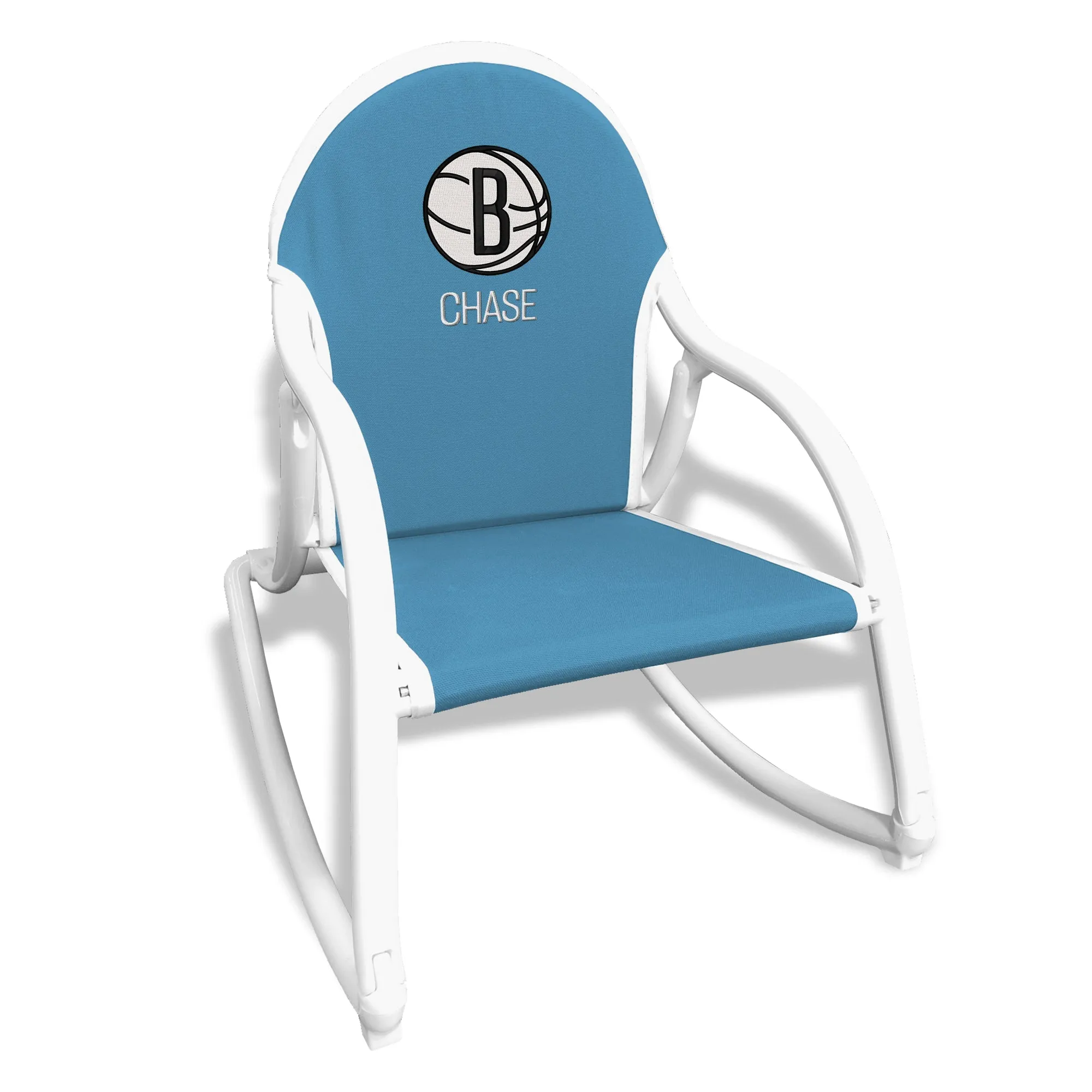 Personalized Brooklyn Nets Rocking Chair