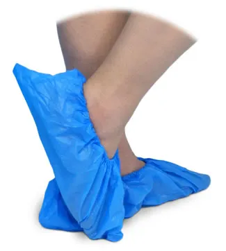 PLASTIC SHOE COVERS BLUE