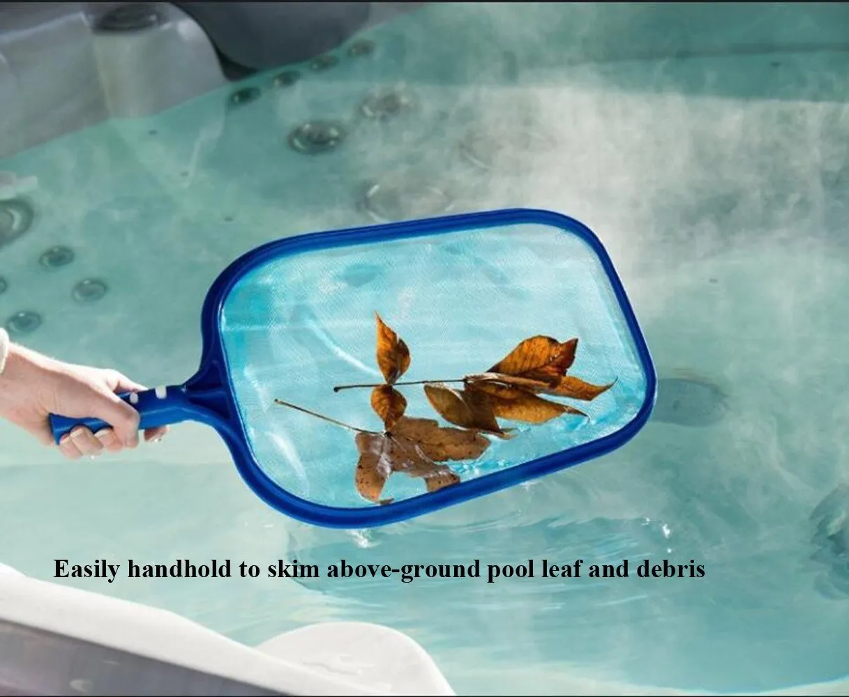 PoolSupplyTown Leaf Skimmer Rake Net with MAGNETIC TIP for Removing Leaves, Debris, Small Metal Objects In Pool and Spa